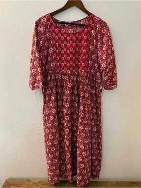 Nursing Friendly Indian Block Print Ethnic Wear Kurti Kurta